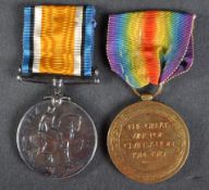 WWI FIRST WORLD WAR MEDAL PAIR - ROYAL ARTILLERY