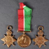 WWI FIRST WORLD WAR MEDALS - INC. MERCANTILE MARINE