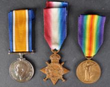 WWI FIRST WORLD WAR BRITISH CAMPAIGN MEDAL TRIO