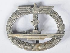 WWII SECOND WORLD WAR GERMAN KRIEGSMARINE U-BOAT WAR BADGE