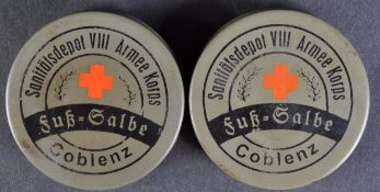 WWI FIRST WORLD WAR IMPERIAL GERMAN ARMY FOOT OINTMENT