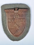 WWII SECOND WORLD WAR GERMAN THIRD REICH ' KUBAN SHIELD '