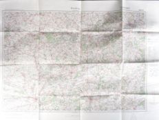 WWII SECOND WORLD WAR THIRD REICH GERMAN BOMBING MAP