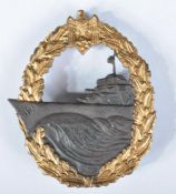 WWII SECOND WORLD WAR KRIEGSMARINE DESTROYER BADGE