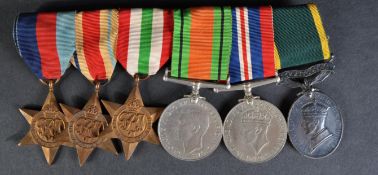 WWII SECOND WORLD WAR MEDAL GROUP