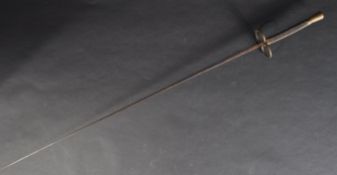 19TH CENTURY C1890 FRENCH DOUBLE-RINGED FENCING SWORD
