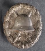 WWI FIRST WORLD WAR IMPERIAL GERMAN ARMY WOUND BADGE