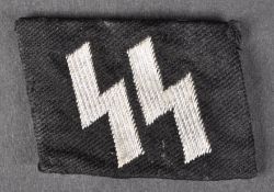 WWII SECOND WORLD WAR GERMAN THIRD REICH SS COLLAR TAB