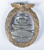 SECOND WORLD WAR GERMAN KRIEGSMARINE HIGH SEAS FLEET BADGE