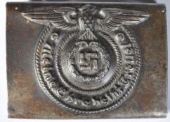 WWII SECONF WORLD WAR GERMAN THIRD REICH SS BELT BUCKLE