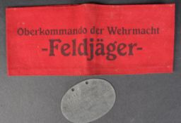 WWII SECOND WORLD WAR GERMAN THIRD REICH FELDJAGER ARMBAND