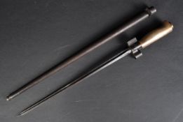 19TH CENTURY FRENCH M1886 LEBEL RIFLE BAYONET
