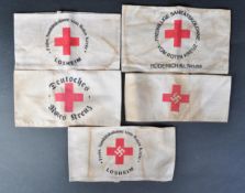 WWII SECOND WORLD WAR GERMAN THIRD REICH RED CROSS ARM BANDS