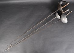 COLLECTION OF ENGLISH WILKINSON SWORD FENCING FOILS