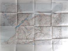 WWII SECOND WORLD WAR THIRD REICH GERMAN BOMBING MAP
