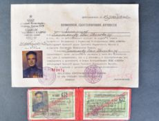 WWII SECOND WORLD WAR SOVIET RUSSIAN ID BOOKLET