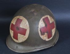 WWII SECOND WORLD WAR UNITED STATES ARMY M1 MEDICS HELMET