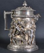1871 4TH WEST YORK MILITIA PRESENTATION TANKARD
