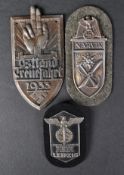 WWII SECOND WORLD WAR GERMAN THIRD REICH PLAQUES / MEDALS