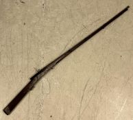 LATE 19TH CENTURY MIDDLE EASTERN JEZAIL LONG ARM RIFLE