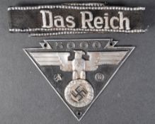 WWII SECONF WORLD WAR GERMAN THIRD REICH CAR PLAQUE & CUFF TITLE