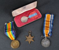 COLLECTION OF ASSORTED FIRST & SECOND WORLD WAR MEDALS