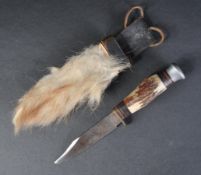 WWII SECOND WORLD WAR ERA BRITISH TRENCH KNIFE / HUNTING KNIFE