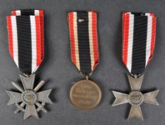 COLLECTION OF GERMAN THIRD REICH WAR MERIT MEDALS