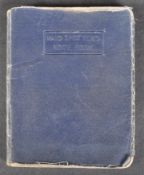 WWII SECOND WORLD WAR AIR RAID SPOTTERS NOTE BOOK