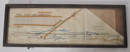 RAILWAY SIGNAL BOX DIAGRAMS - YATE MAIN LINE JUNCTION