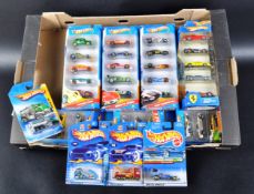 A LARGE COLLECTION OF APPROXIMATELY X50 CARDED MATTEL MADE HOT WHEELS