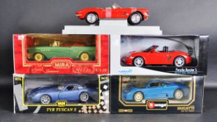 COLLECTION OF ASSORTED 1/18 SCALE DIECAST MODEL CARS