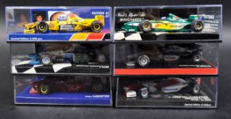 COLLECTION OF MINICHAMPS FORMULA ONE DIECAST MODEL CARS