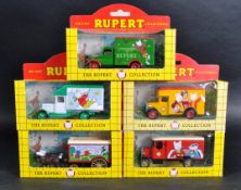 COLLECTION OF LLEDO RUPERT THE BEAR DIECAST VEHICLES