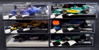 COLLECTION OF MINICHAMPS FORMULA ONE DIECAST MODEL CARS