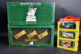A COLLECTION OF LLEDO BRITISH CLASSICS & RUPERT DIECAST VEHICLES