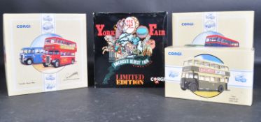 COLLECTION OF 5 x ASSORTED CORGI CLASSIC PUBLIC TRANSPORT BUSES
