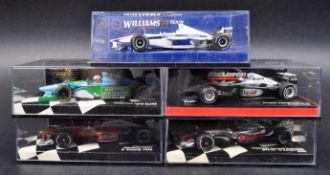 COLLECTION OF MINICHAMPS FORMULA ONE DIECAST MODEL CARS
