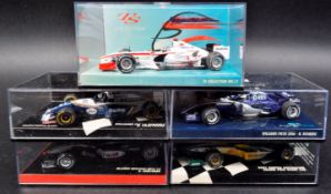COLLECTION OF MINICHAMPS FORMULA ONE DIECAST MODEL CARS