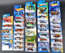 A LARGE COLLECTION OF APPROXIMATELY X40 CARDED MATTEL MADE HOT WHEELS
