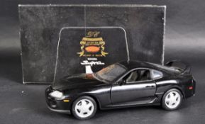 TOYOTA SUPRA BLACK DIECAST 1/18 SCALE MODEL CAR