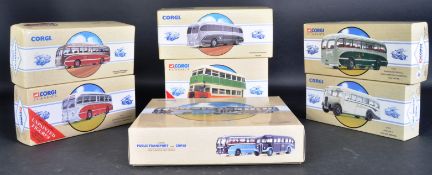 COLLECTION OF 7 x ASSORTED CORGI CLASSIC PUBLIC TRANSPORT BUSES