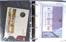 COINS - ROYAL MAIL COIN COVERS - LARGE ALBUM OF ASSORTED COVERS