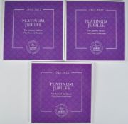 COINS - WESTMINSTER - PLATINUM JUBILEE 50P COLLECTIONS