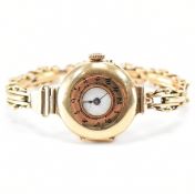 VICTORIAN 15CT GOLD LADIES DRESS WRIST WATCH