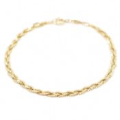VINTAGE GOLD BRAIDED CHAIN BRACELET