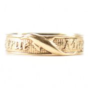 HALLMARKED 9CT GOLD BAND RING