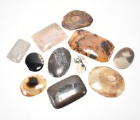 COLLECTION OF AGATE CABOCHON & SLICES