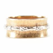 VINTAGE GOLD TWO TONE BAND RING