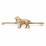 15CT GOLD SPANIEL DOG TIE PIN